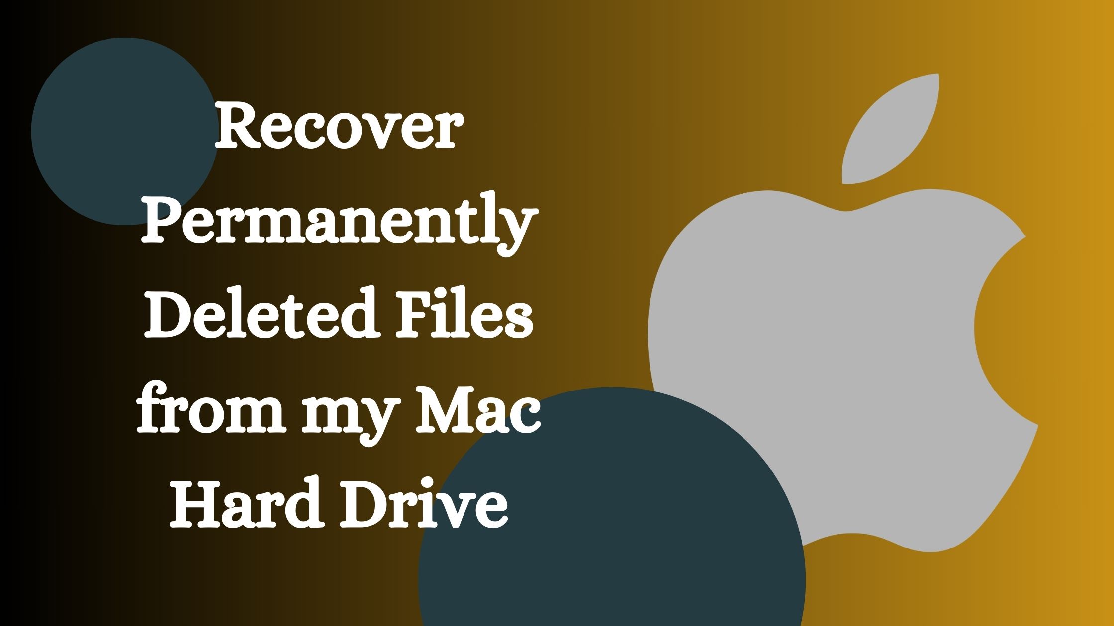 Restore Data from FireWire External Drive on Mac